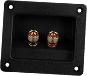 Angoily 2 Box Speaker Binding Post Terminals Speakers Square Speaker Terminal Cup Speaker Wire Connector Square Terminal Connector Binding Post Cup Connector Square Subwoofer Pure Copper