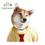 EARLFAMILY 13CM X 10.6CM COOL DOG 汽車貼紙後擋風玻璃保險槓創意防水乙烯基貼花 CAMP