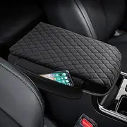 Shademax Center Console Cover Kia Sorento Accessories 2025 2024 2023 2022 2021 Armrest Cover Center Console Pad for Kia Sorento PU Leather Armrest Seat Box Cover Protector with Pockets Storage Bag