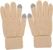 [TOGEVAL] 1 Pair Women Winter Gloves Thickened Touch Screen Cycling Gloves Warm Fleece Lined for Cold Weather Outdoor Activities Soft for Daily Use