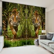 3D Tigers 558 Blockout Photo Curtain Printing Curtains Drapes Fabric Window AU