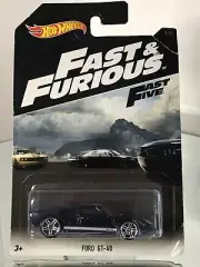 HOT WHEELS Hernan’s FORD GT-40 FAST FURIOUS Five Dark Blue White Stripes