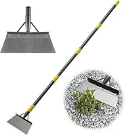 Garden Cleaning Shovel, Multifunctional Flat Shovel with 66 Inch Adjustable Length Ergonomic Handle, Gardening Scraper Shovel for Weeding,Scraping,Ice Remove…