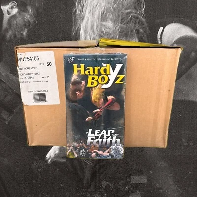 WWF Hardy Boyz Leap of Faith VHS (2001, Sealed Case Of 50) Jeff Hardy Matt Hardy