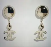 Authentic Chanel 21S Gold Balls Large CC Drop Earings/New In Box