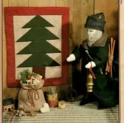 Woodland Santa Doll Pattern Soft Sculpture Vintage Country Nature Woodland Quilt