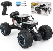 Besswin Remote Control Car,RC Cars 1:18 Scale, 2.4Ghz Off Road Monster Truck with 2 Rechargable Batteries up to 90 Mins Playtime with Shock Absorbers for Kids 3+