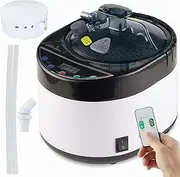 iDOTODO 4L Large Capacity Home Sauna Steamer, Portable Steam Generator with Protection for Home Spa, Lightweight Stainless Steel Pot with Timer&Gear Display for Relaxation, with Remote Control