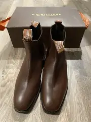 RM WILLIAMS CRAFTSMAN BOOTS - Men's Size AU/UK 5.5 Dark Tan - Brand New With box