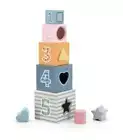 Geometric Wooden Boxes | Blocks Stacker, Stacking & Nesting Educational Tower