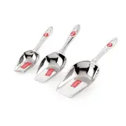 Stainless Steel Scoop Spoon Grocery Flour Grain Dry Foods Candy Spice Scoop 3 PC