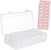 Beavorty 1 Set Portable Medicine Bottle Organizer Compartment Storage Case for Essential Oils and Pills Lightweight and Compact Design for Travel and Daily Use Random Color
