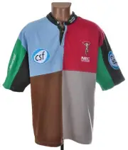 HARLEQUINS ENGLAND 2002/2003 HOME RUGBY UNION SHIRT JERSEY KOOGA SIZE XL