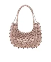 Rosantica Beaded Net Tote Bag One size Nude