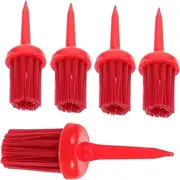 5Pcs Flexible Golf Tees with Multi Functional Golf Ball Brush Portable Accessories for Golf Practice Mat for Indoor and Outdoor Training