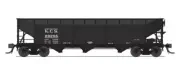 Broadway Limited 8113 HO AAR 70-Ton 3-Bay Hopper, Kansas City Southern #29277