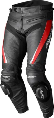 RST TracTech Evo 5, leather pants perforated , color: Black/Red , size: XXL