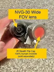 NVG-30 1X wide lens only: 72° FOV vs 25° oem FOV