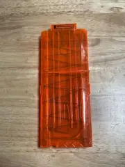 Nerf N-Strike Elite 12 Foam Dart Clip Magazine Clear Orange ~ Pre-owned