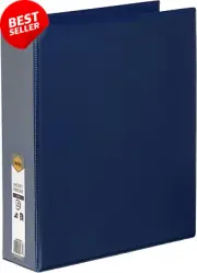 5424001B Clearview Insert Binder A4 4D Ring 50mm, Blue