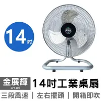 在飛比找樂天市場購物網優惠-【金展輝】14吋桌壁兩用扇 A-1401 75V 工業扇 電