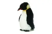 Aurora Adorable Mini Flopsie Mini Emperor Stuffed Animal - Playful Ease - Timeless Companions - Black 8 Inches