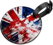 [YTYVAGT] Luggage Tag,Luggage Tags for Suitcases,Travel Tags for Luggage,2-Pc,Colorful Retro Flag Graffiti Pattern