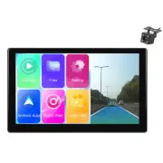 Portable Wireless Carplay Car Monitor Dashboard DVR ADAS Dash Cam W/Rear Camera