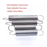 Hook Extension Tension Spring Wire Dia 0.3mm To 0.5mm Springs Steel Small Spring