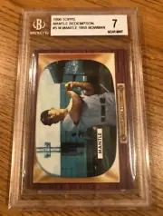 1996 Topps Mantle Redemption #5 Mickey Mantle 1955 Bowman BGS 7 NEAR MINT