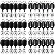 50 Pack Badge Retractable Reels Clips Bulk for Name ID Holder, Badge Reel wit...