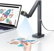 CZUR Fancy S Pro 12MP USB Document Camera for Teacher, 4K Webcam with Microphone
