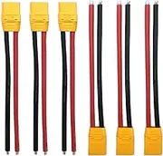 3 Pairs Amass XT90H XT90 Wire XT 90 Plug Male and Female Connector 150mm 10AWG Silicon Wire for RC Lipo Battery FPV Racing Drone