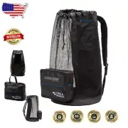 Ergonomic 85L Heavy Duty Mesh Backpack with Zippered Pocket | Snorkeling Gear