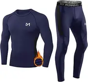 [MEETYOO] Men's Thermal Sets, Sports Underwear, Outdoor Base Layer with Thermal Function, Winter Sports Clothes for Running, Cycling and Skiing