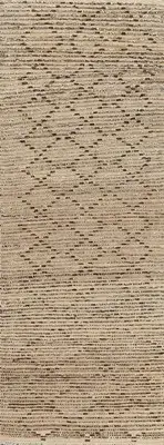 Handmade Brown Earth Tone Gabbeh Style Runner Rug 3x10 Ft Oriental Wool Carpet