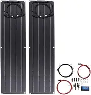 Portable Solar Panel Kit Charge Controller System Outdoor Rooftop RV Charging