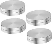 CANIGHT 4 Pcs Rotating Dessert Display Stand Aluminum Alloy Turntable Bearing for Precise Cake Baking for Cookies Bread and Decorations Stylish and Base