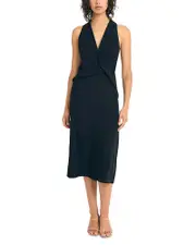 Luxely Drape Front Dress