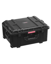 3.5 Cu.ft Weatherproof Hard Case Rolling Wheels & Retractable Handle Black