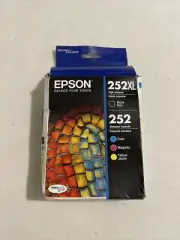 Epson T252XL-BCS 252XL/252 Ink Cartridges - Black/Cyan/Magenta/Yellow Exp 10-22