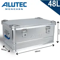 在飛比找momo購物網優惠-【德國ALUTEC】工業風 鋁箱 收納箱 工具箱 露營收納-