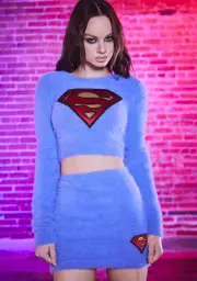 [Dolls Kill x DC] Man Of Steel Skirt Set
