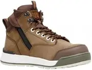 [Hard Yakka] Men's 3056 Lace-Up Side Zip Steel Toe Safety Boot, Oak, 7.5 AU/8.5 US