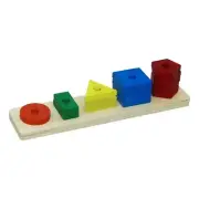 The Season Toys Wooden Geometric Shapes for Cognitive Development and Homesch...