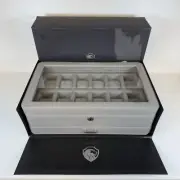 ROTHWELL 12 Slot Watch Box for Men - Luxury Watch Case Display
