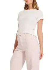 [Marcs] Mandy Textured Tee in Ivory