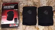 SHOCK DOCTOR Ultra Shockskin Court Black Volleyball Knee Pads NEW Unisex Sz XS