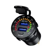 Fast Dual USB Car Charger Cigerette Lighter Socket Adapter Charging Plug 12V 24V (for: Honda)