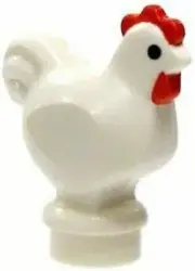LEGO City Farm Animals Minifigure 1 White Chicken Build your own Army in Polybag